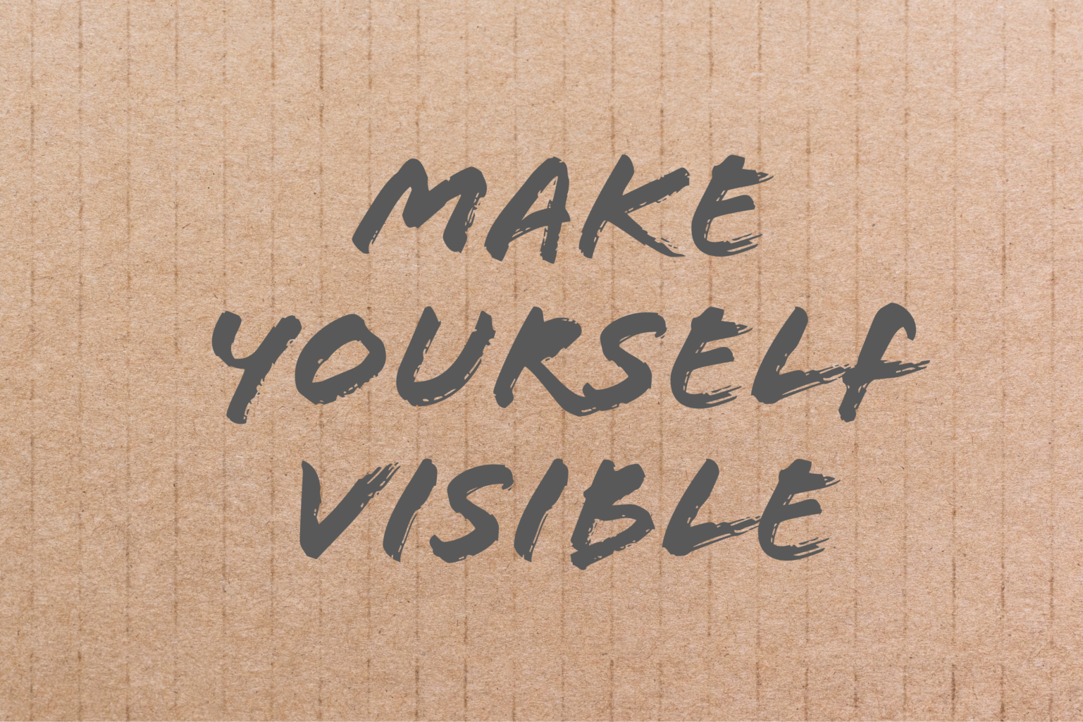living with chronic conditions Make yourself visible!
